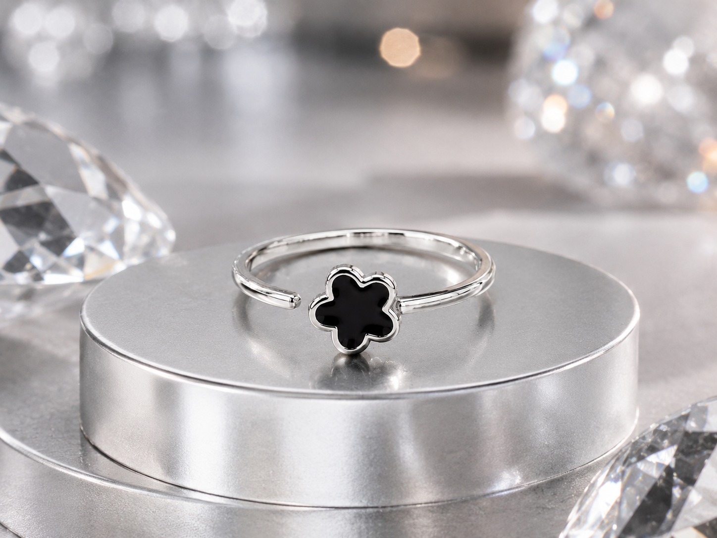 Lucky Clover Adjustable Ring - Image 5