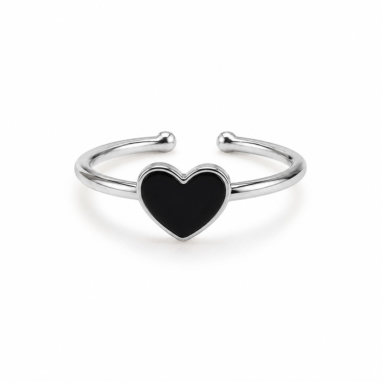 Black Heart Elegance Ring - Image 4