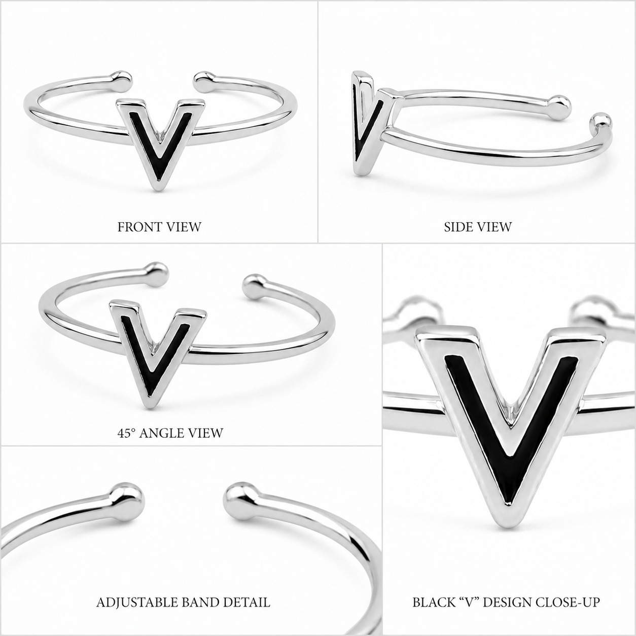 Valora V Adjustable Ring - Image 3