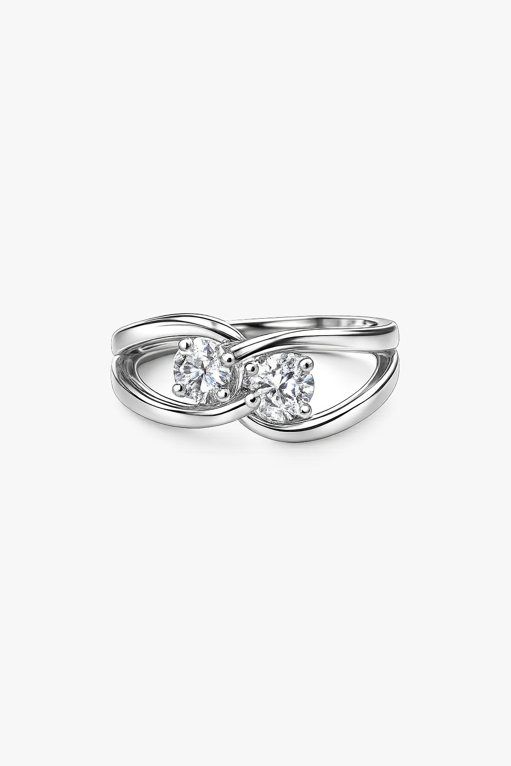 Twin Sparkle Infinity Ring - Image 2