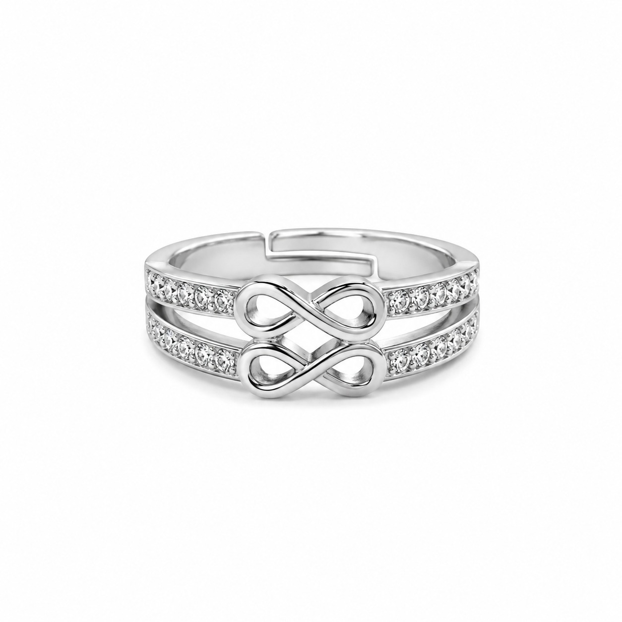 Infinity Love Crystal Ring - Image 2