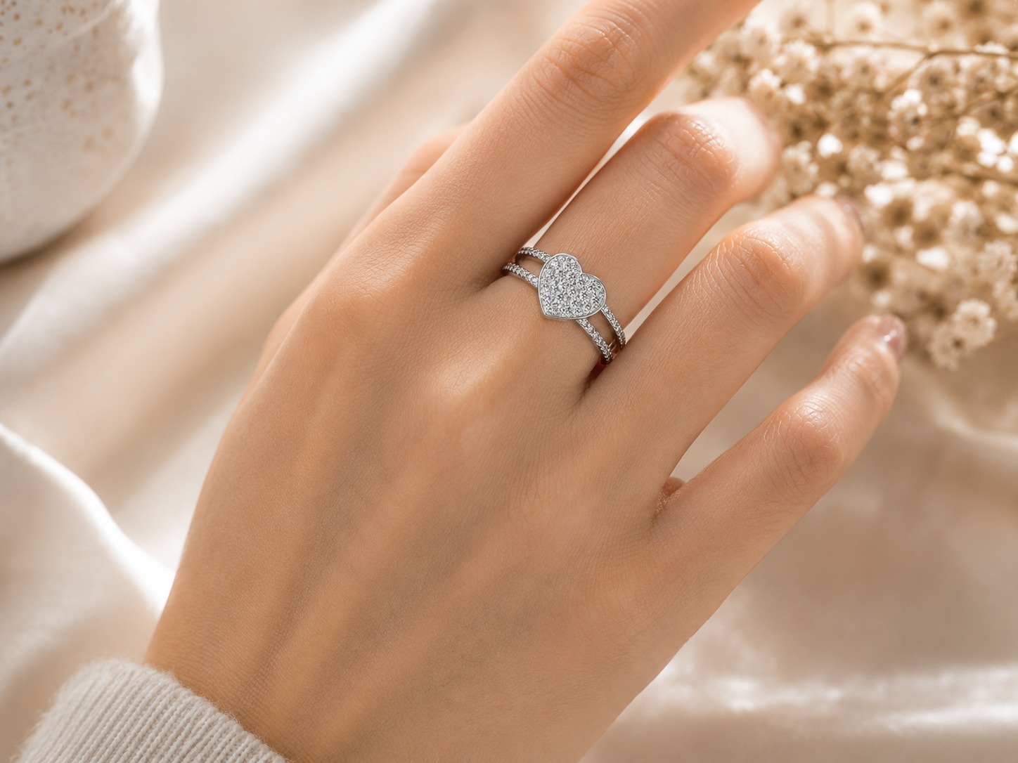 Heart Love Adjustable Ring - Image 5