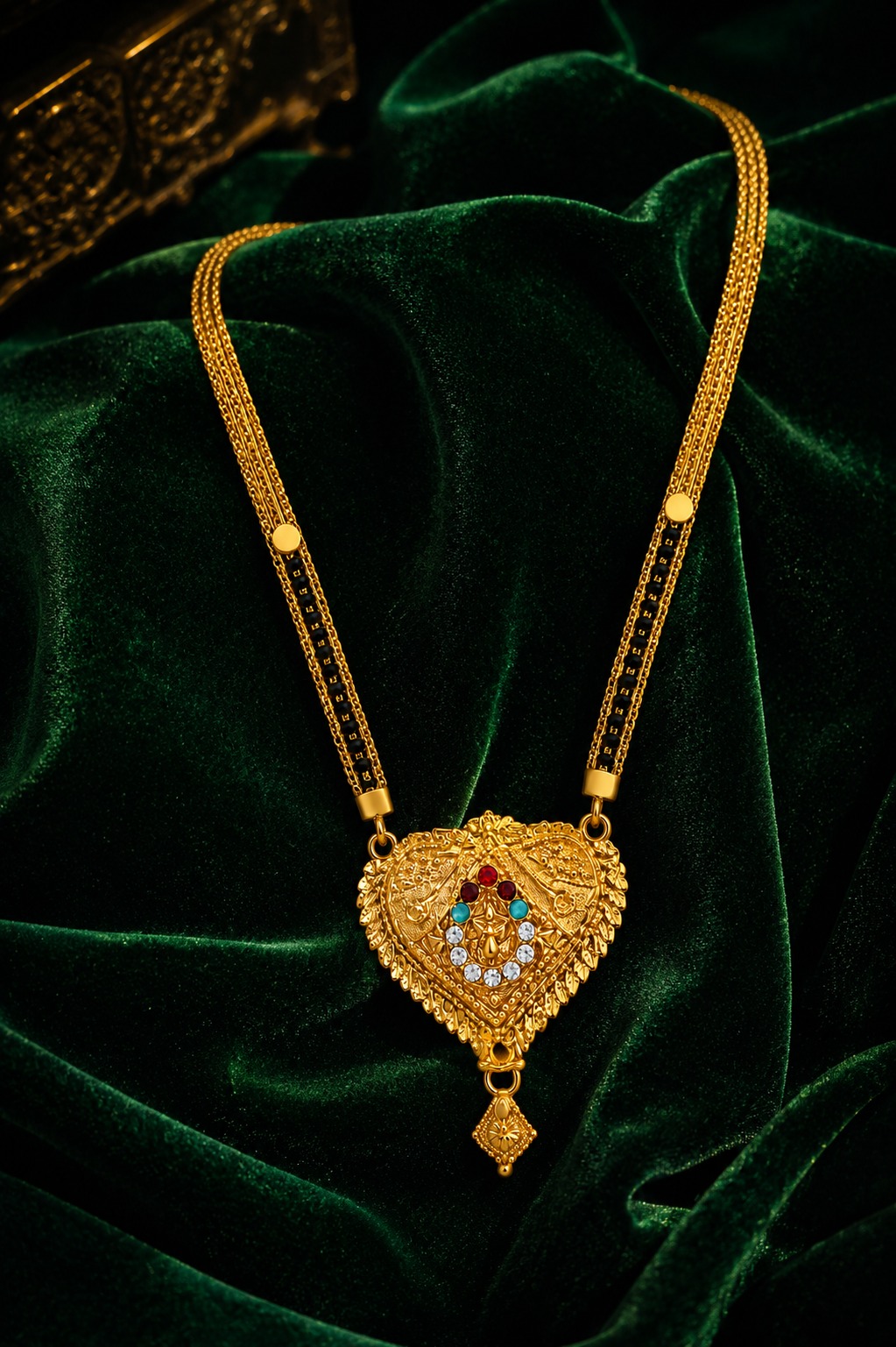 Premium Gold Finish Mangalsutra Necklace for Women - Image 3