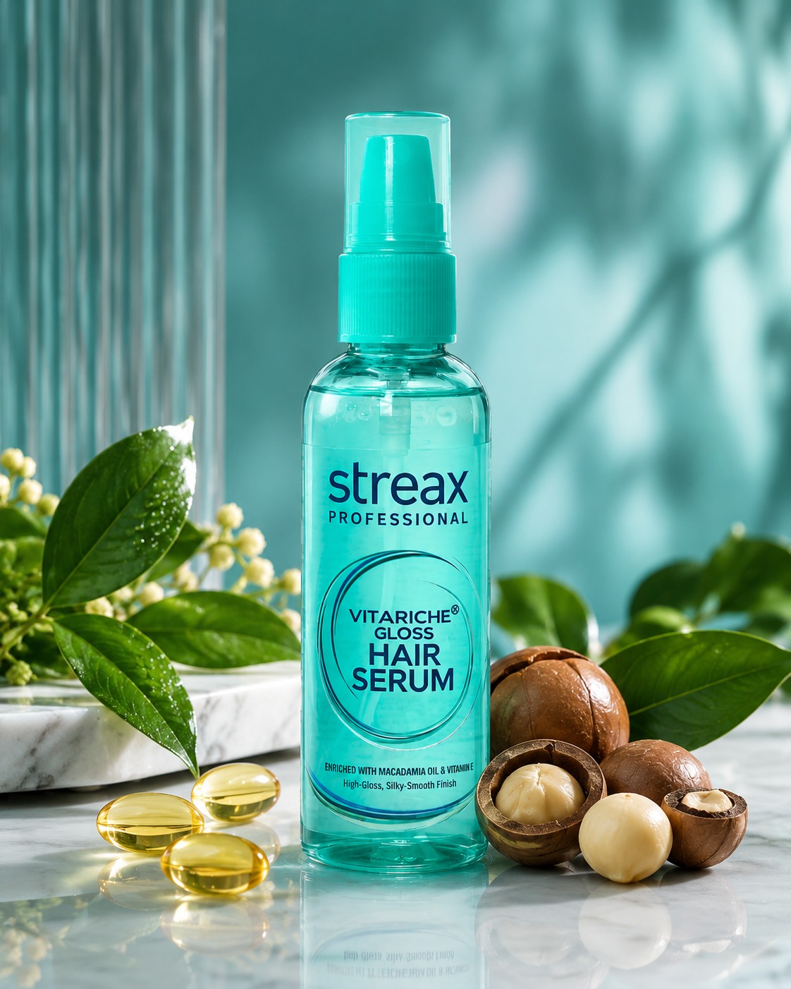 Streax Professional Vitariche Gloss Hair Serum for smooth shiny and frizz-free hair
