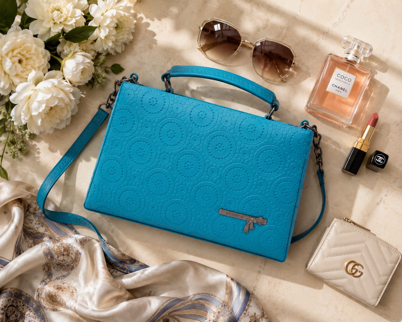 Premium Embossed Women's Handbag - Image 5