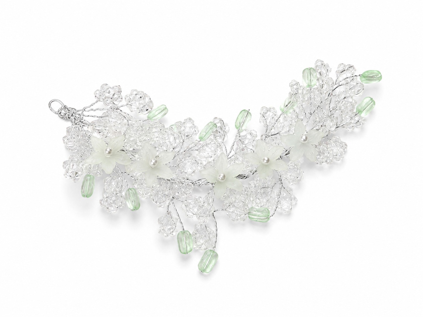 Crystal Bloom Bridal Hair Vine - Image 3