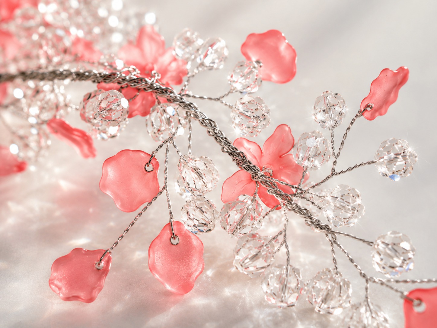 Rosé Crystal Hair Accessory - Image 4