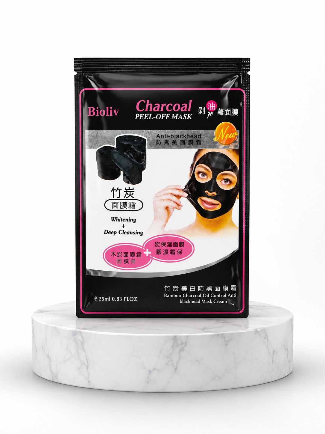 Bioliv Bamboo Charcoal Deep Cleansing Peel-Off Mask - Image 2