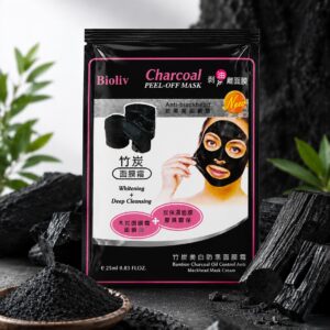 Bioliv Bamboo Charcoal Deep Cleansing Peel-Off Mask for deep pore cleansing and blackhead removal
