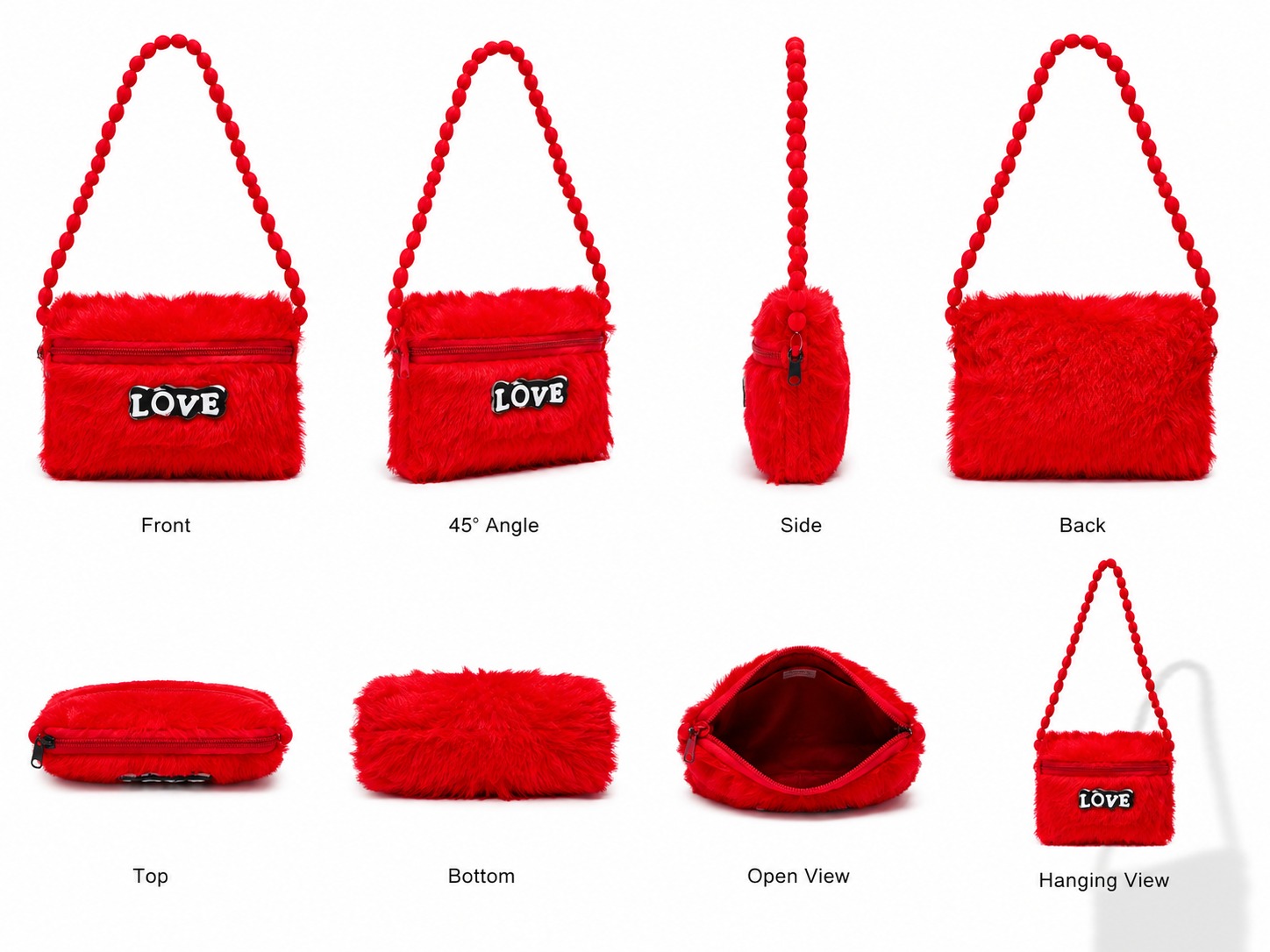 Girls Fluffy Fashion Sling Bag - Image 2