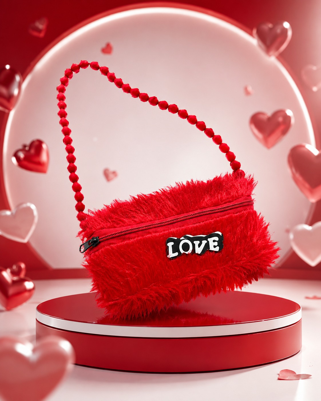 Girls Fluffy Fashion Sling Bag - Image 3
