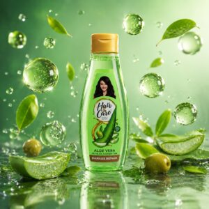 Aloe Vera Damage Repair Hair Oil for Healthy, Smooth and Shiny Hair