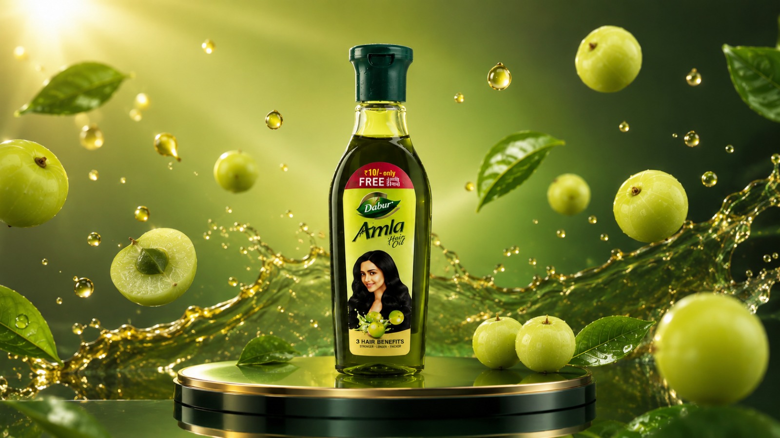 Dabur Amla Hair Oil for Stronger, Longer and Thicker Hair