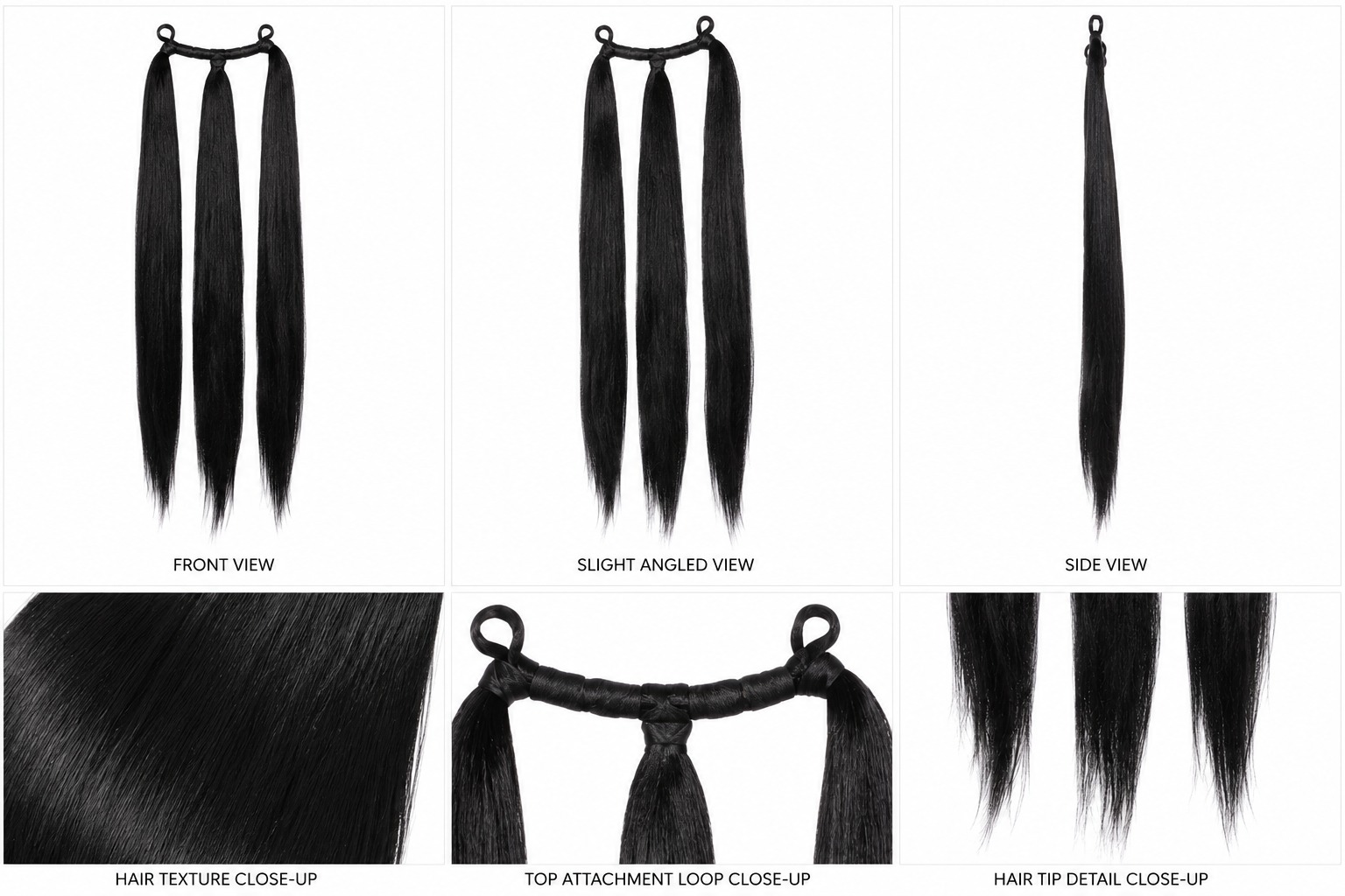 Premium Long Straight Hair Extension - Image 3