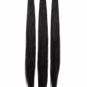 Premium Long Straight Hair Extension in natural black with a silky smooth finish for added length and volume.