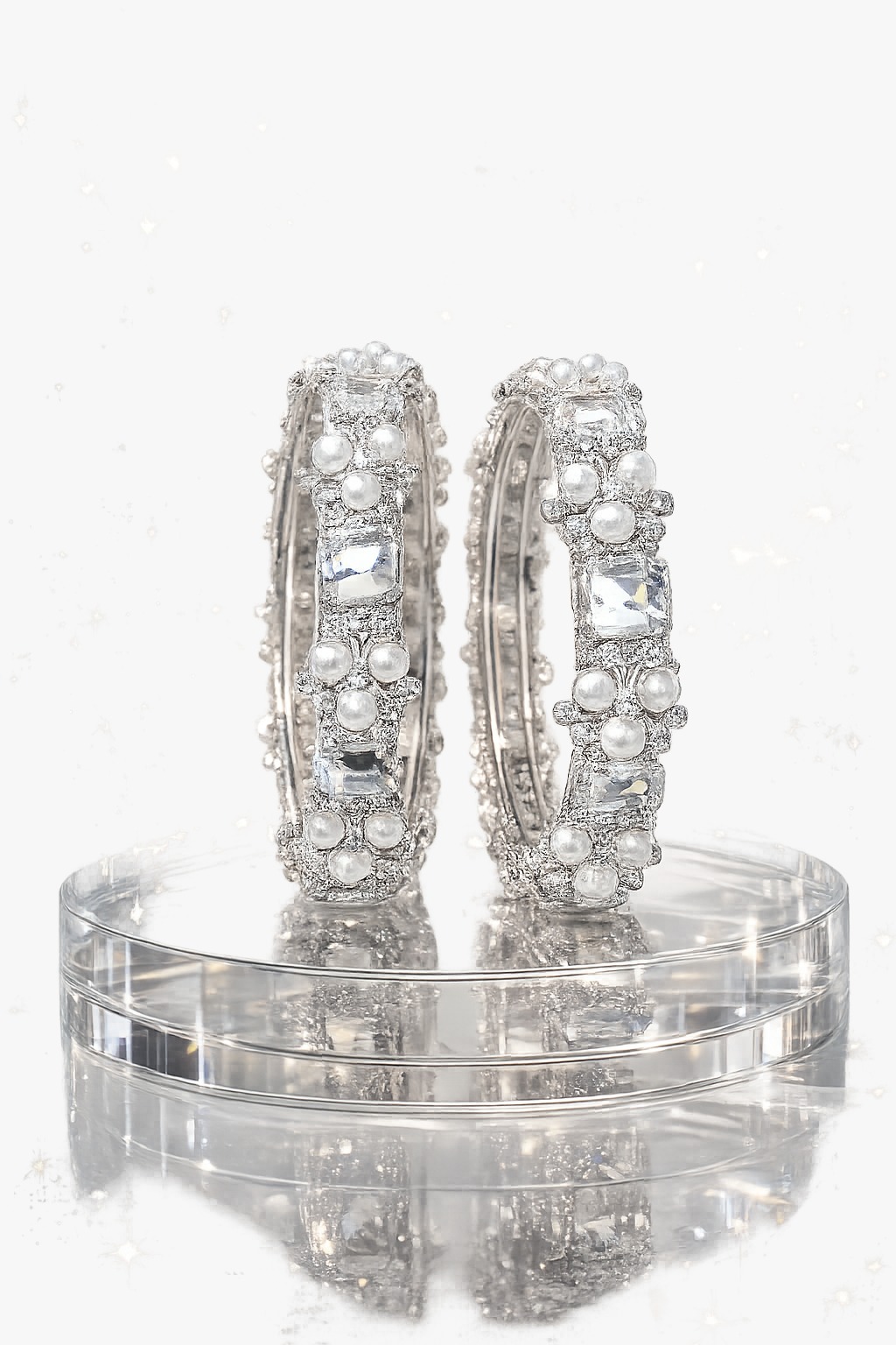 Crystal Pearl Designer Kada - Image 4