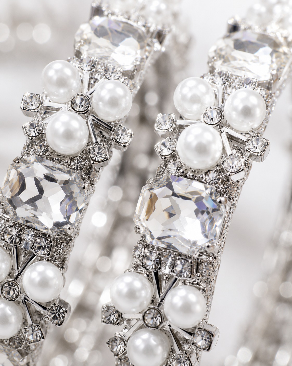 Crystal Pearl Designer Kada - Image 2