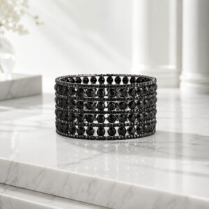 Black Diamond Luxe Bangle for Women