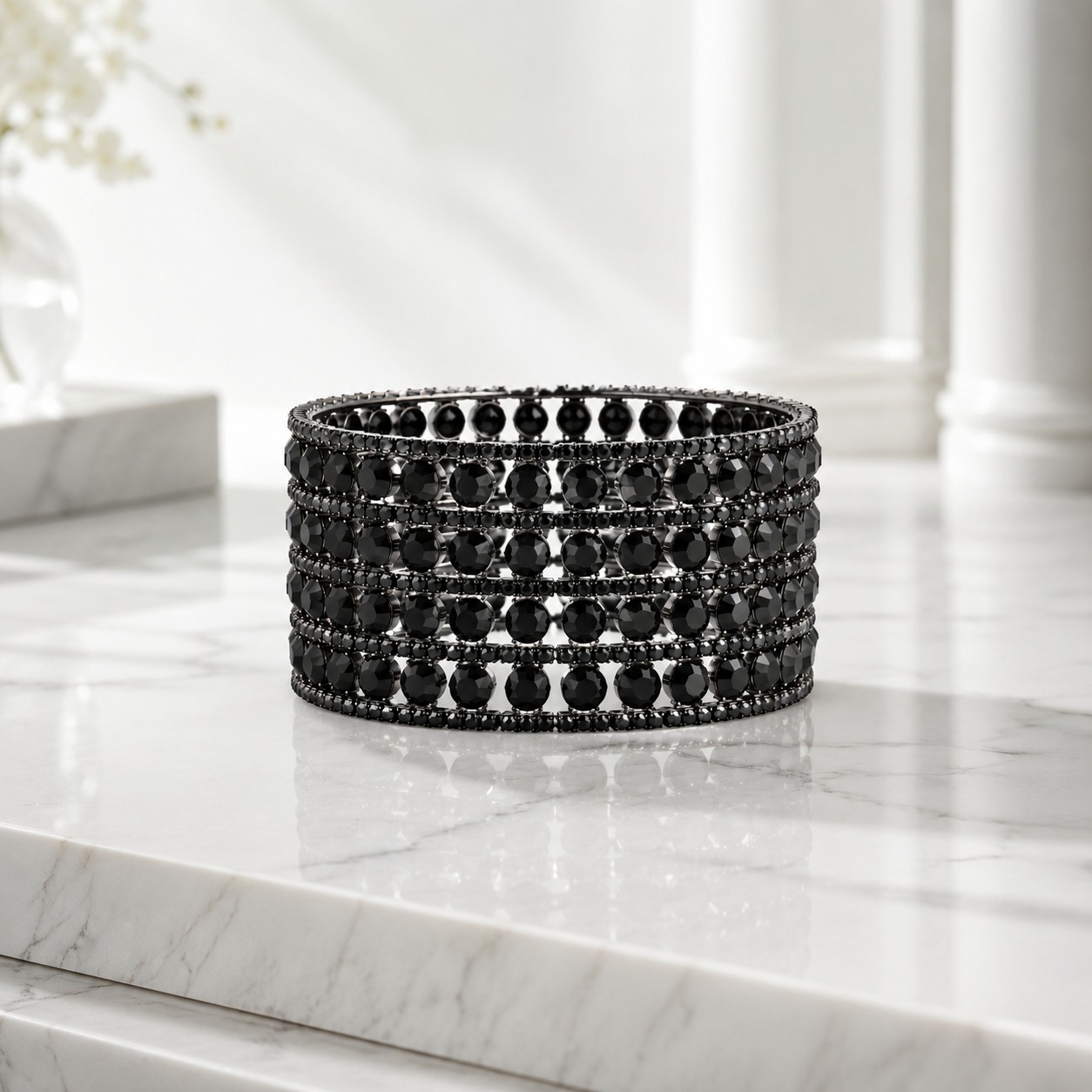 Black Diamond Luxe Bangle for Women