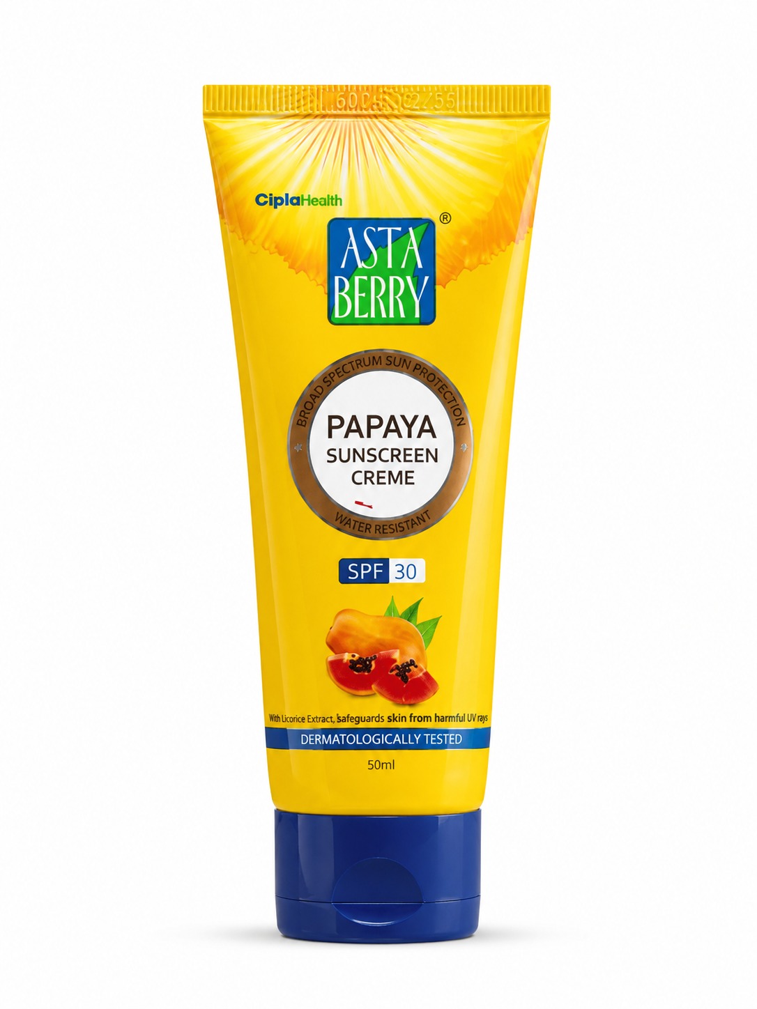 Astaberry Papaya Sunscreen Creme SPF 30 - Image 2
