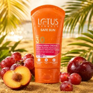 Lotus Herbals Safe Sun SPF 30 Sunscreen Cream PA++ UVA UVB Protection