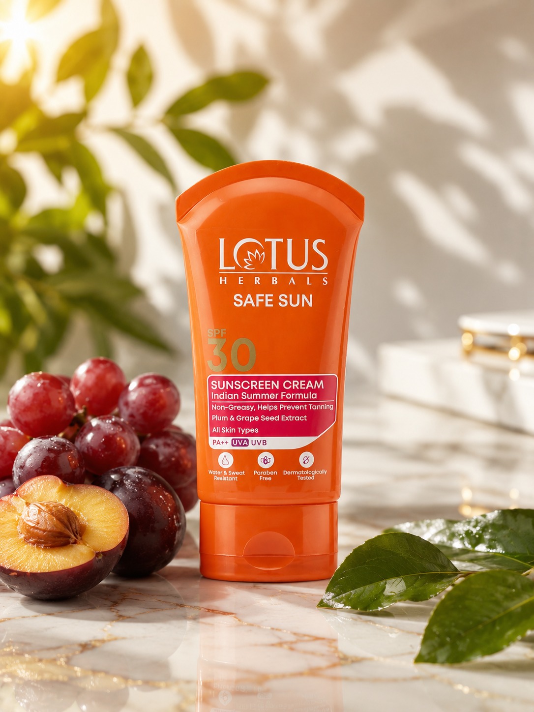 Lotus Herbals Safe Sun SPF 30 Sunscreen Cream – PA++ UVA/UVB Protection - Image 3