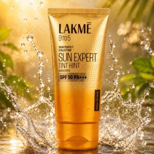 Lakmé 9to5 Sun Expert Tinted Sunscreen SPF 50 PA+++ for daily sun protection