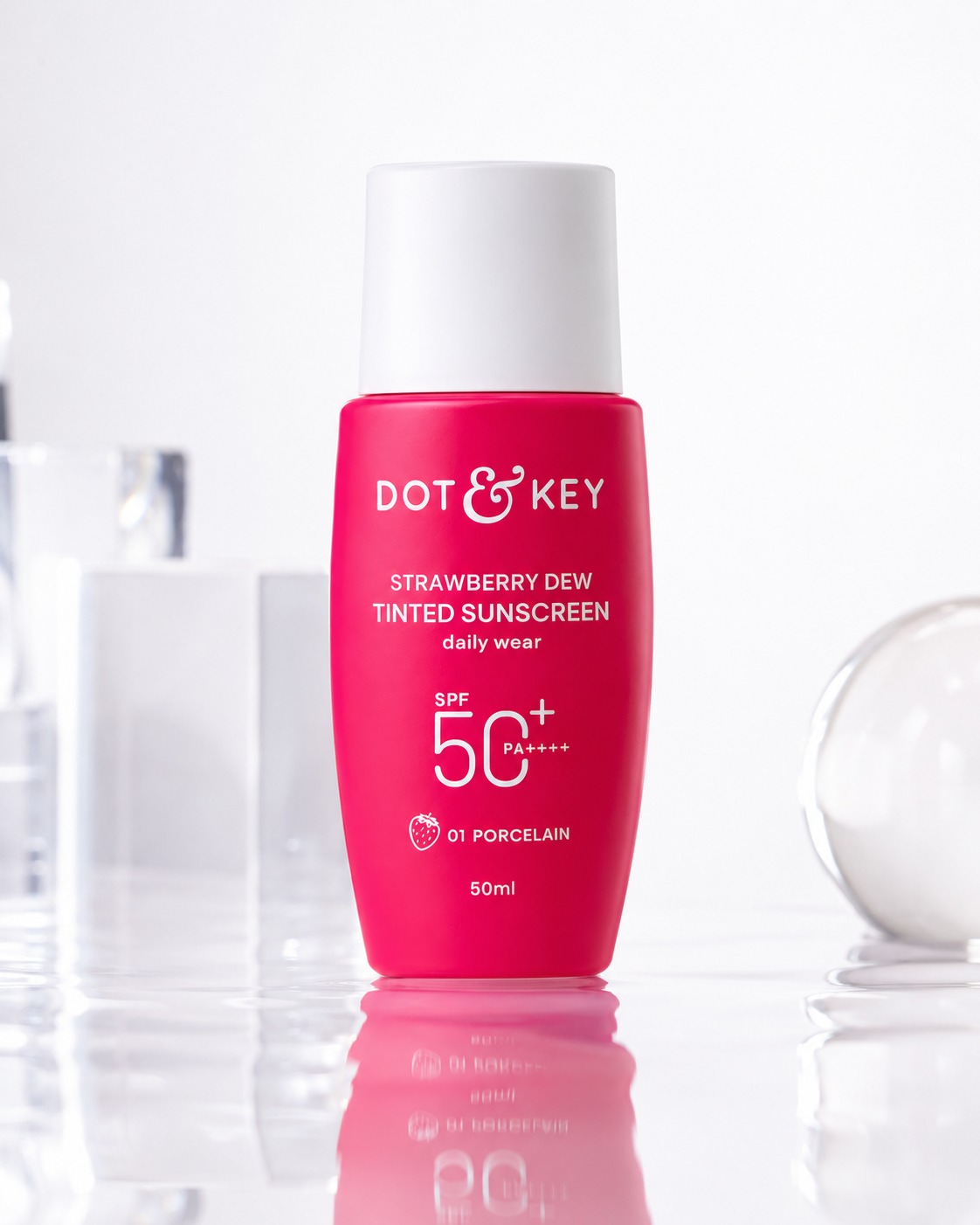 DOT & KEY Strawberry Dew Tinted Sunscreen SPF 50+ PA++++ - Image 2