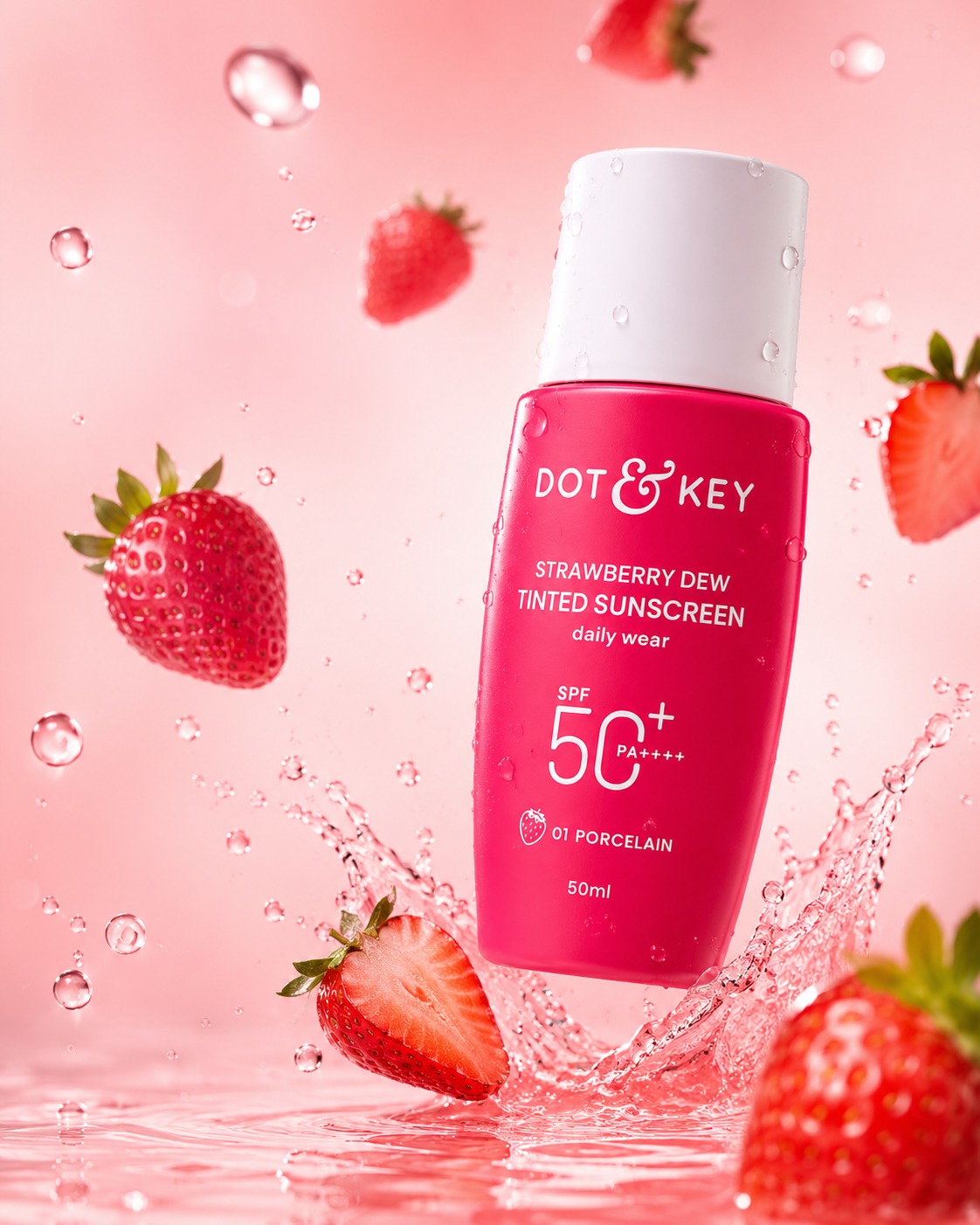 DOT & KEY Strawberry Dew Tinted Sunscreen SPF 50+ PA++++ - Image 3